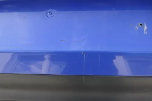 VW Golf 4 Limousine Stoßstange hinten Heckstoßstange Stoßfänger blau LA5C (120769)