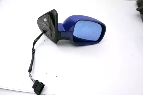 VW Bora Golf 4 elektrischer Spiegel Außenspiegel rechts mit Glas blau LW5Z -+-