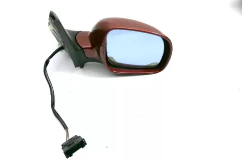 VW Bora Golf 4 elektrischer Spiegel Außenspiegel rechts mit Glas Rot LC3K