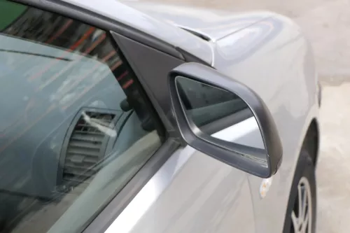 VW Polo 9N 9N3 manueller Spiegel Außenspiegel rechts vorne Schwarz matt (121233)