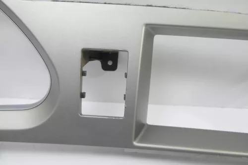 Audi A6 4F Tacho Tachometer Abdeckung Verkleidung silber Blende (122265)