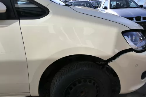 VW Sharan 7N Kotflügel rechts vorne gelb elfenbein Taxi L115 (122603)