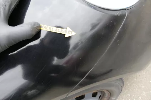 VW New Beetle 9C Kotflügel vorne rechts schwarz L041 1C0821104H (122621)