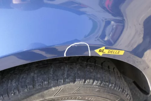 Audi A4 8E B6 Kotflügel vorne rechts blau LW5Z (122689)