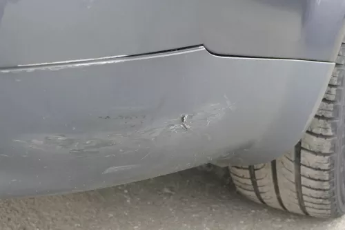 Audi A4 8E B6 Kombi Avant Stoßstange hinten mit Spoiler grau LX7Z (122709)