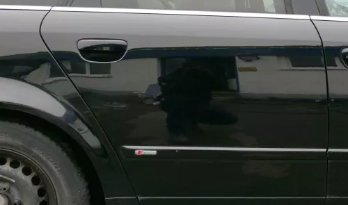 Audi A4 B6 8E nur Türblatt Tür hinten rechts schwarz LY9B Kombi+Limo (122774)