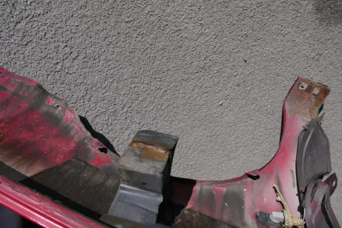 VW Caddy 9K Polo Variant 6Kv Kombi Kotflügel vorne links rot LY3D (123023)