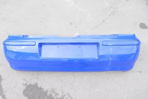 VW Polo 6N2 Stoßstange hinten Heckstoßstange Stoßfänger blau LA5C (123039)