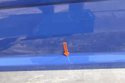 VW Touran 1T3 1T Tür vorne rechts Beifahrertür blau LL5M ohne Anbauteile (123360)