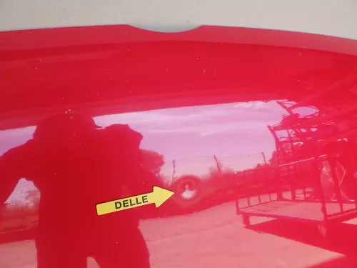 VW Golf 4 Motorhaube Haube Klappe vorne rot lP3G flashrot (123444)