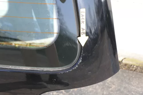 VW Lupo 6X Heckklappe hinten Klappe Kofferraumklappe Scheibe schwarz uni L041 (123470)
