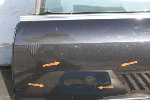 Audi A4 B6 8E Türblatt Tür hinten links schwarz LZ9W Kombi+Limo -ohne Anbauteile (123518)
