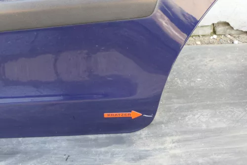 VW Polo 9N 9N3 Tür hinten links 4/5-Türer blau LB5N indigoblau - ohne Scheibe  (123534)