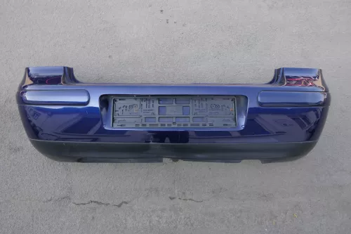 VW Golf 4 Limousine Stoßstange hinten Heckstoßstange Stoßfänger blau indi LB5N (123621)