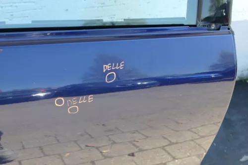 VW Passat 3B 3BG Kombi Variant Tür hinten rechts blau LB5N indigoblau + Scheibe (123670)