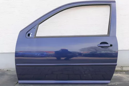 VW Golf 4 Tür vorne links Fahrertür 2/3-Türer blau LB5N indigoblau (123696)