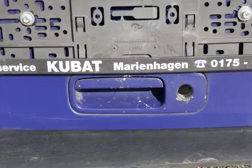 VW Polo 6N Heckklappe Klappe Kofferraumklappe mit Scheibe blau LD5D Klappe chaga (123810)