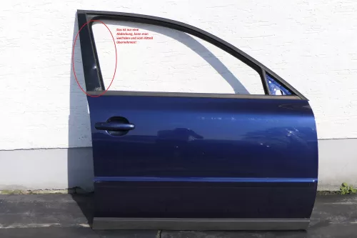 VW Passat 3B 3BG Kombi Limo Tür vorne rechts Beifahrertür blau LB5N ohneAnbautei (123812)