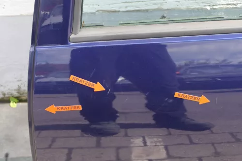 VW Golf 4 Limousine Tür hinten links blau LB5N indigoblau (KEINkombi) (123823)