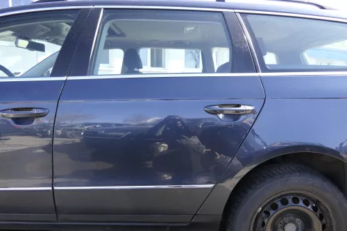 VW Passat 3C Kombi Variant Tür hinten links grau blau LC5F - ohne Anbauteile (125003)