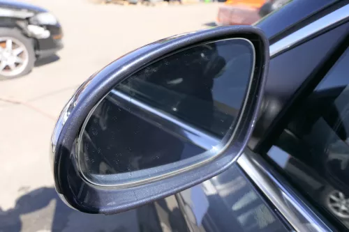 VW Passat 3C elektrischer Spiegel Außenspiegel links grau blau LC5F anklappbar (125005)