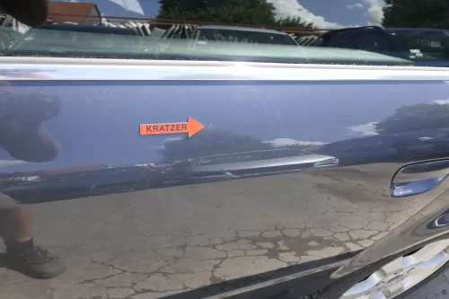 Audi A6 4B C5 Tür Türblatt hinten links grau LX7Z (125605)