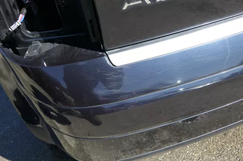 Audi A2 8Z Stoßstange hinten Heckstoßstange blau LZ5Q (125851)