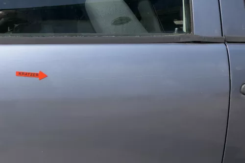 Skoda Fabia 6Y Limousine Stufenheck Tür hinten rechts grau silber LF7U (126634)