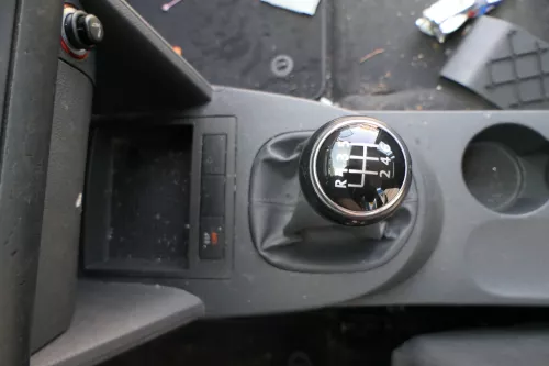 VW Touran 1T Schaltknauf Schaltsack Schaltung Schaltknüppel schwarz Leder Cross (127708)
