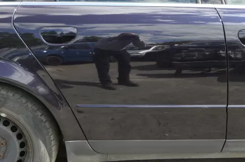 Audi A4 B6 8E nur Türblatt Tür hinten rechts blau lila LZ5L Kombi+Limo (127976)