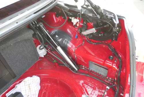 VW Eos 1F Cabrio Verdeck 1Q0871603A Dämpfer Dach hinten rechts oder links (128063)