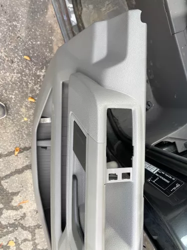 VW Crafter 2E Türverkleidung Verkleidung Tür vorne links grau Seitenverkleidung  (128111)