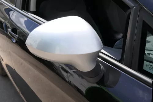 Seat Leon 1P elektrischer Spiegel Außenspiegel rechts + Glas silber anklappbar (128332)