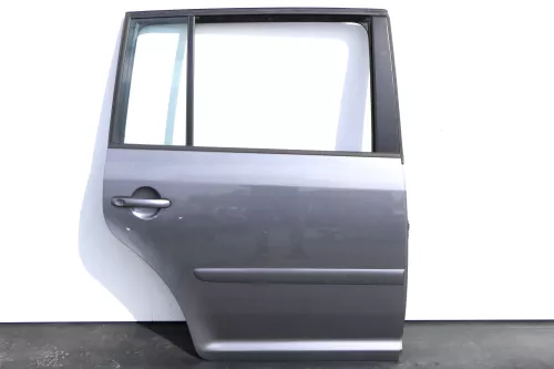 VW Touran 1T 1T3 Tür hinten rechts grau LD7X + Scheibe Platinum grey (128433)
