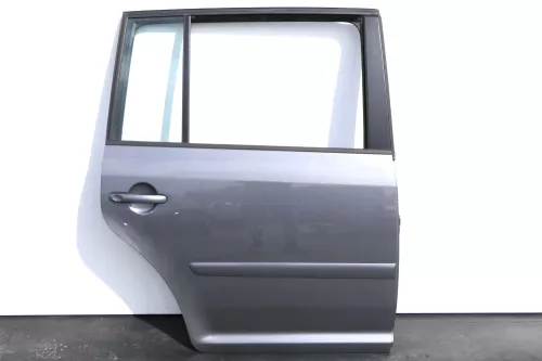 VW Touran 1T 1T3 Tür hinten rechts grau LD7X + Scheibe Platinum grey