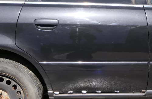 Audi A4 B5 Tür nur Türblatt hinten rechts schwarz LZ9W - Facelift