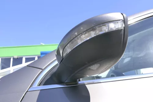 Passat 3C B7 elektrischer Spiegel Außenspiegel links Glas braun LA8X kaschmir (129898)