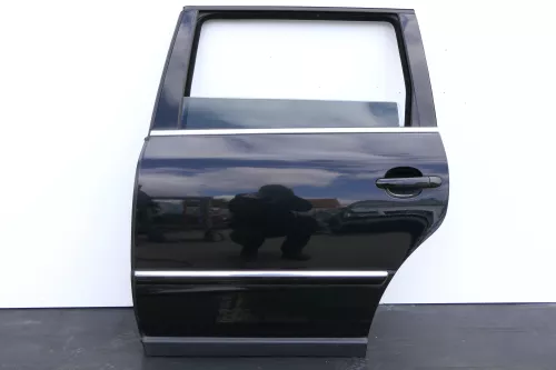 VW Passat 3B 3BG Kombi Variant Tür hinten links schwarz LC9Z metallic Scheibe (130015)