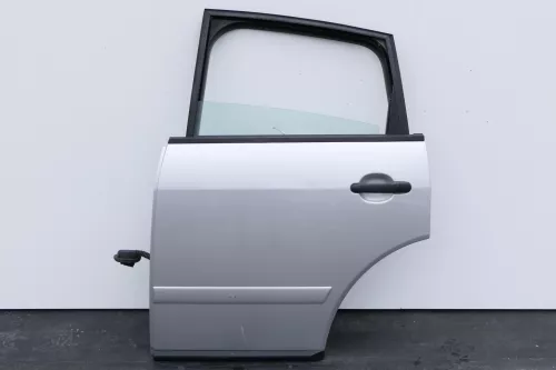 Audi A2 8Z Tür hinten links silber LY7W - mit Rahmen, Scheibe  (130078A)