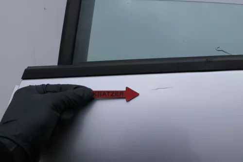 Audi A2 8Z Tür hinten links silber LY7W - mit Rahmen, Scheibe  (130078A)