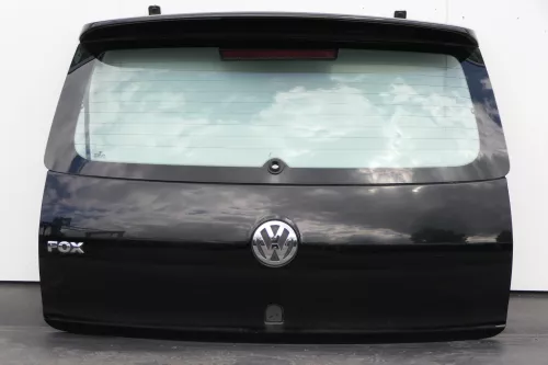 VW Fox 5Z Heckklappe Kofferraumklappe Klappe hinten mit Scheibe schwarz L041 (130111)