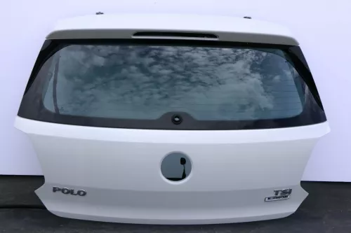 VW Polo 6R 6C Heckklappe Kofferraumklappe Klappe Scheibe weiß L0K1