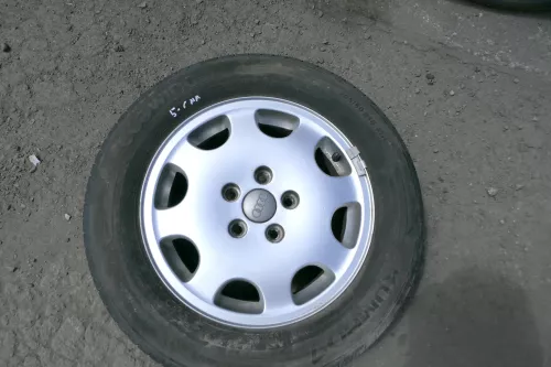 Audi A4 B5 A6 4B Alufelgen 205/60 R15 91H 6jx15H2 ET45 Reifen Felgen 5-6mm Ronal (130405)