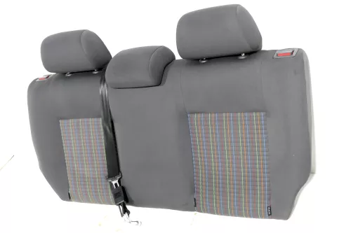 VW Polo 9N 9N3 Sitz Rückbank Lehne Sitze 3 Punkt Gurt Lehne Kopfstützen