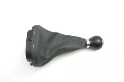 VW Golf Plus 5M Schaltknauf Schaltsack Schaltung Schaltknüppel 6-Gang Leder  (130708)