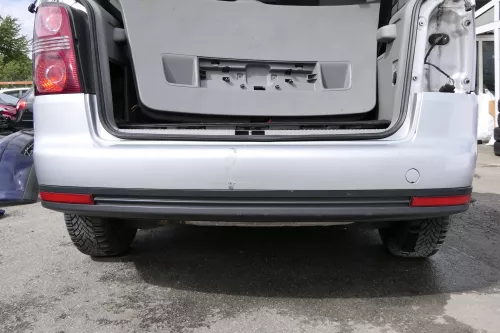 VW Touran 1T Stoßstange hinten Heckstoßstange Stoßfänger silber grau LA7W ref (140007)