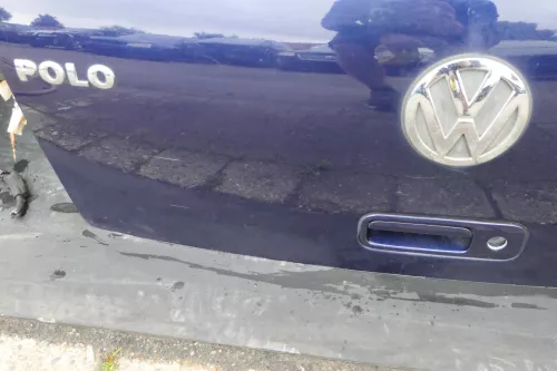 VW Polo 6N2 Heckklappe Klappe hinten Kofferraumklappe blau LB5N indigobl Scheibe (140320)