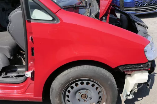 VW Touran 1T Kotflügel vorne rechts rot LY3D 1T0821022A ca.Bj.2003-2006 (140878)
