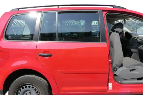 VW Touran 1T 1T3 Tür hinten rechts rot LY3D mit Scheibe - ohne Anbauteile