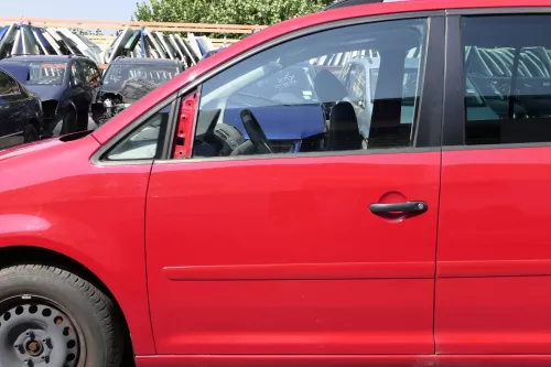 VW Touran 1T 1T3 Tür vorne links Fahrertür rot LY3D Tornadorot - OHNE Anbauteile